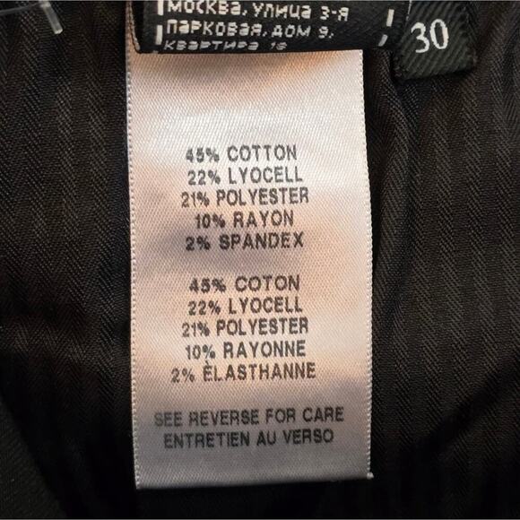 7 For All Mankind Ankle Super Skinny Jeans Size‎ 30 Blair Black White Stripes - Picture 14 of 15